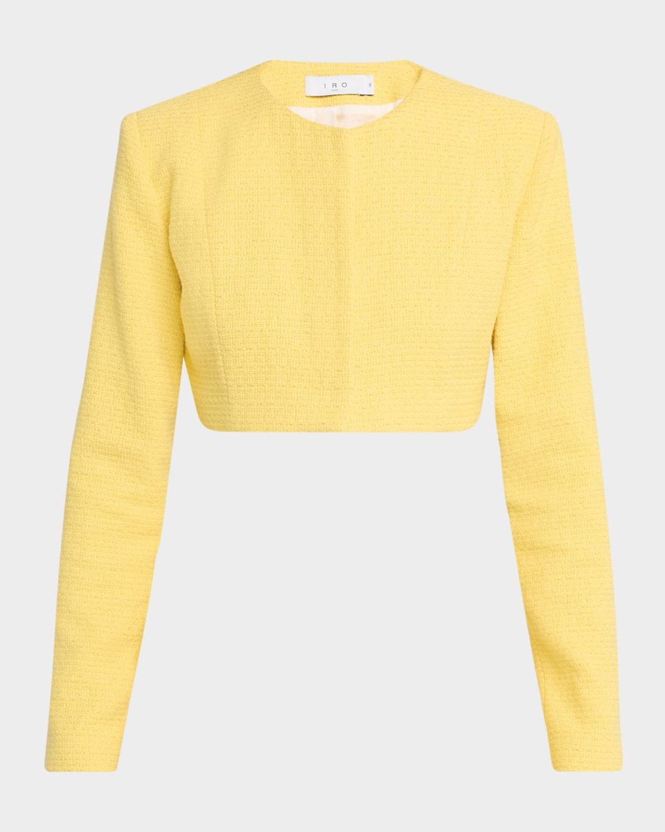 Salie Cropped Tweed Jacket